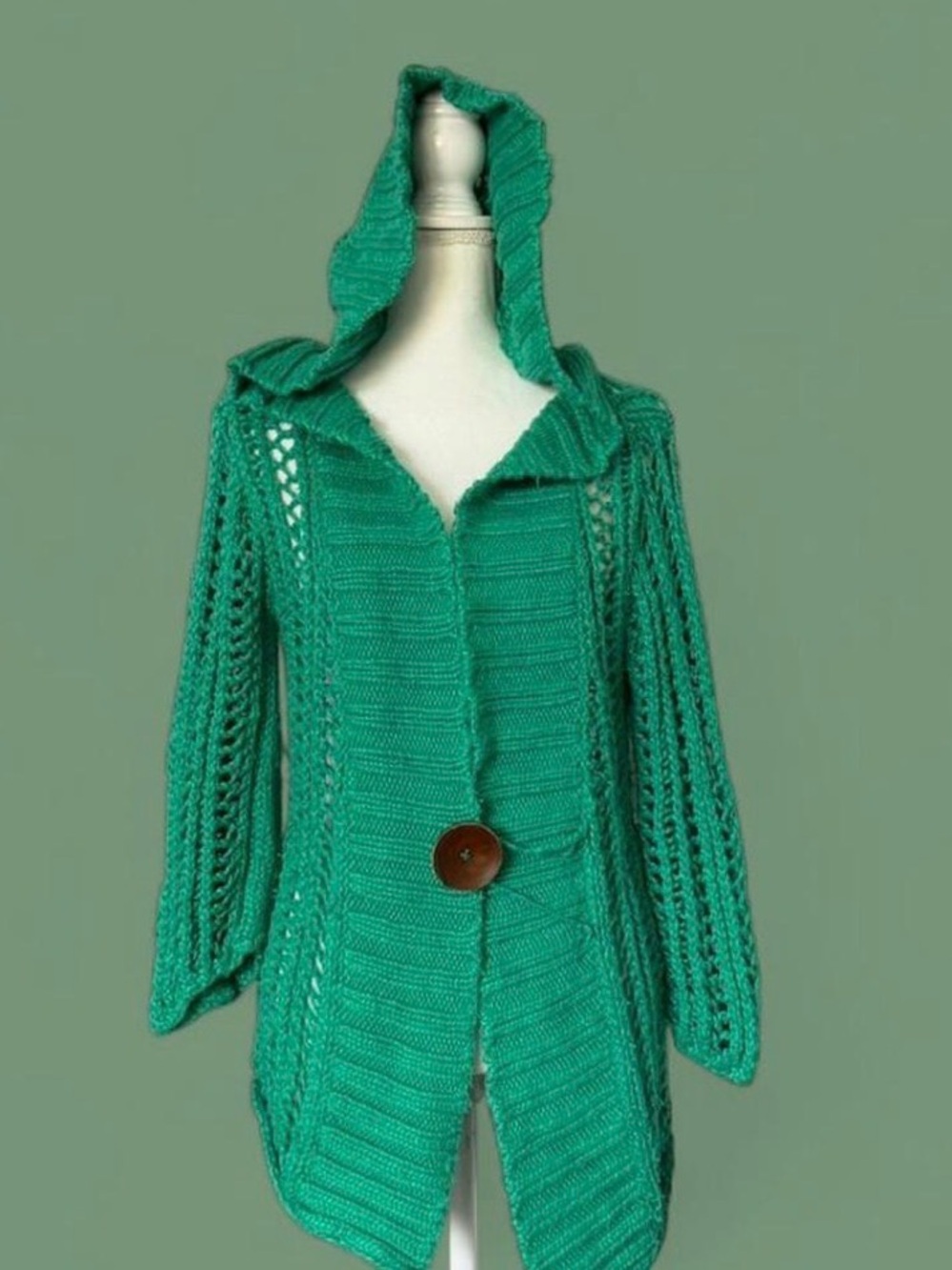 Free Propke Hooded Knit Cardigan Sweater